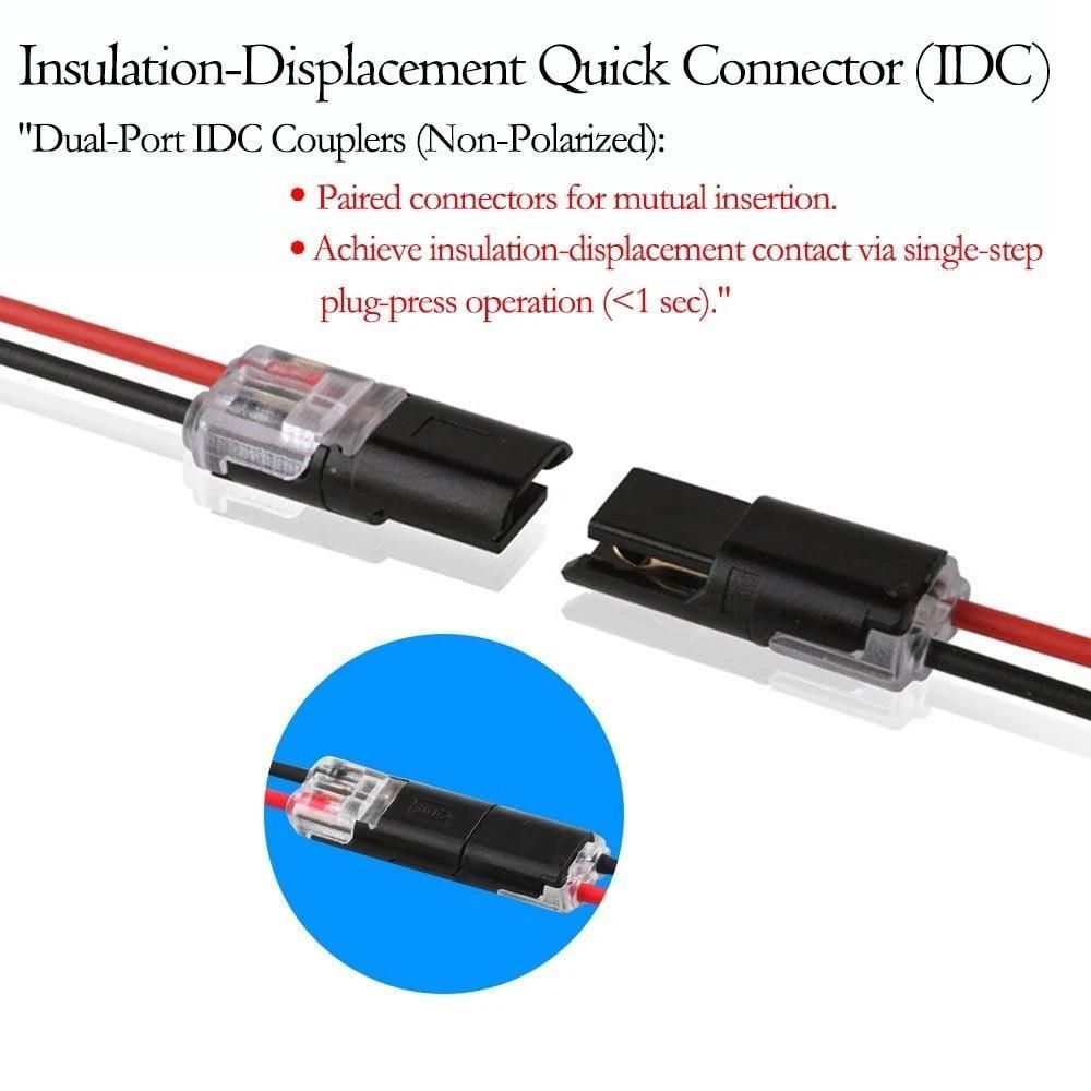 2 Pin Cable Connector (Pack of 5)