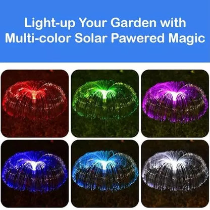 Jellyfish Solar Garden Light Metal Stand Multicolour